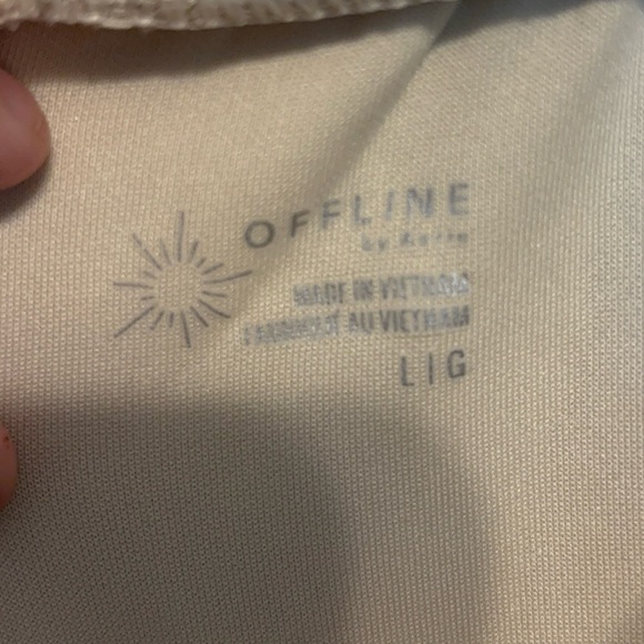OFFLINE By Aerie Women’s ChillUp Track Trouser Color Cake Butter Size L - Picture 7 of 13